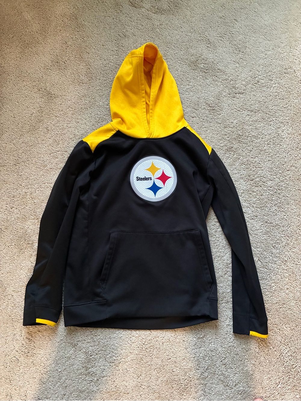 NFL Black and Yellow Pittsburgh Steelers Hooded Pullover